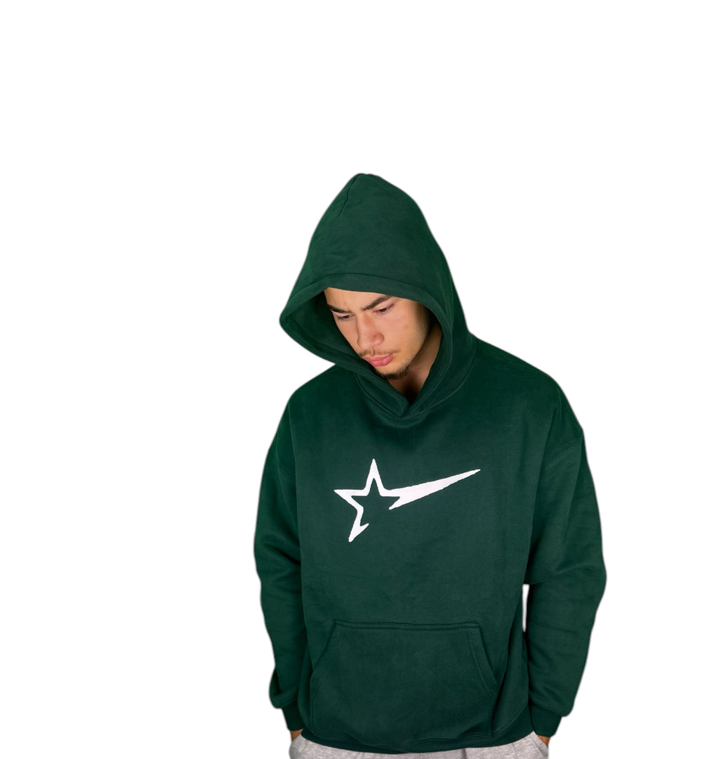 Green hoodie