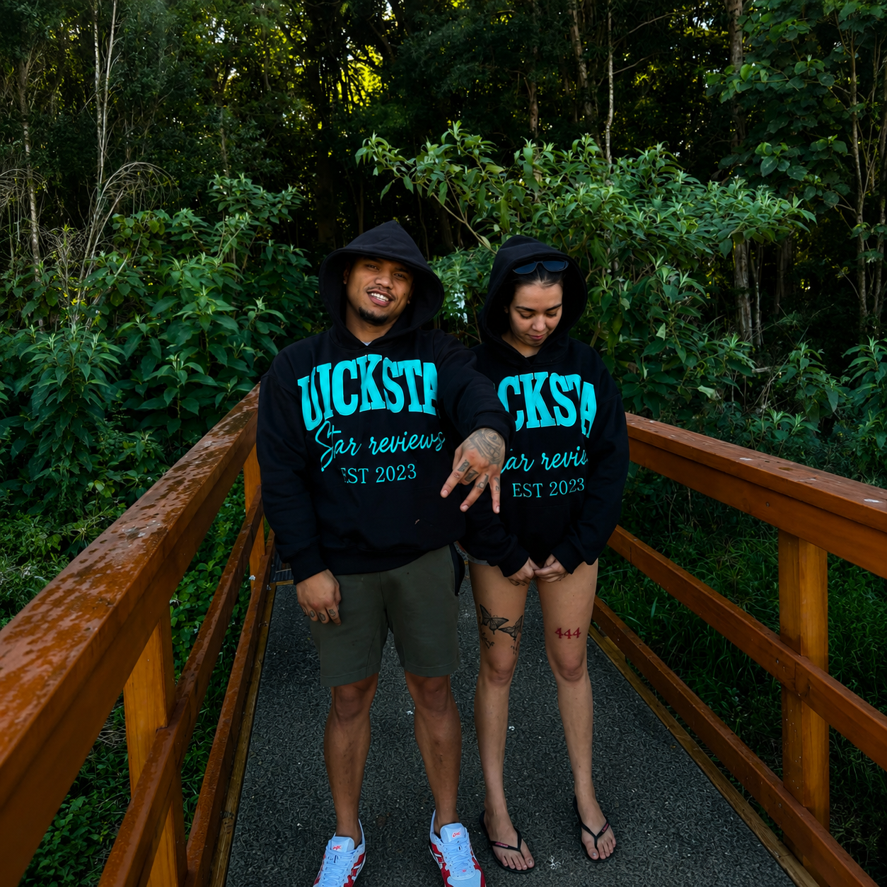 BLACK & AQUA Hoodie star reviews 1st edition