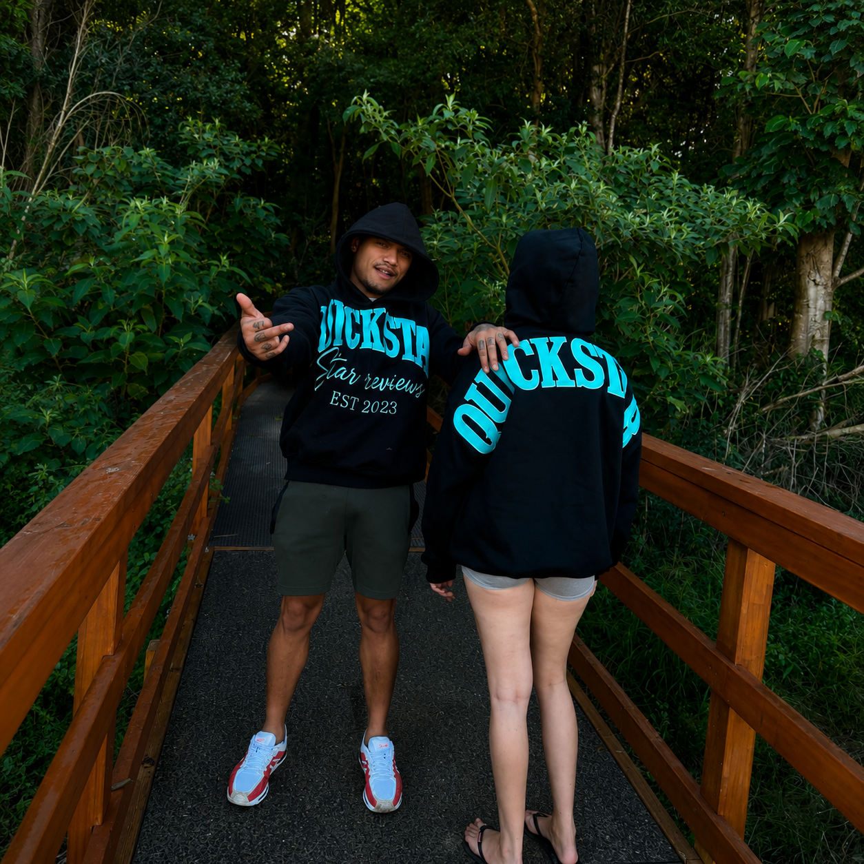 BLACK & AQUA Hoodie star reviews 1st edition