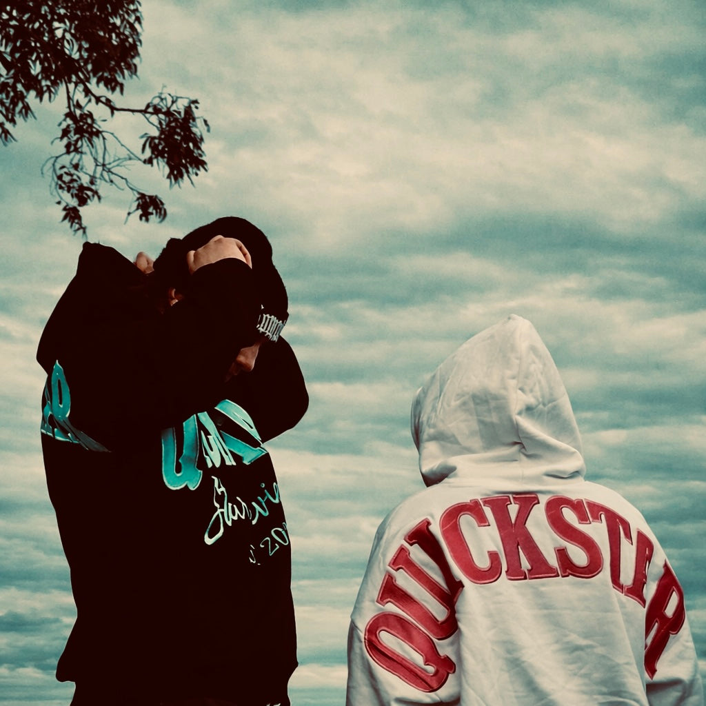 Classic black & white hoodie