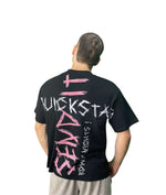 Load image into Gallery viewer, Black/pink T - shirt
