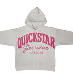 Load image into Gallery viewer, White and pink oversized hoodie
