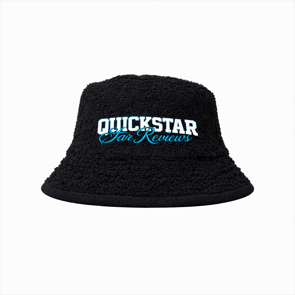Black wool bucket hat