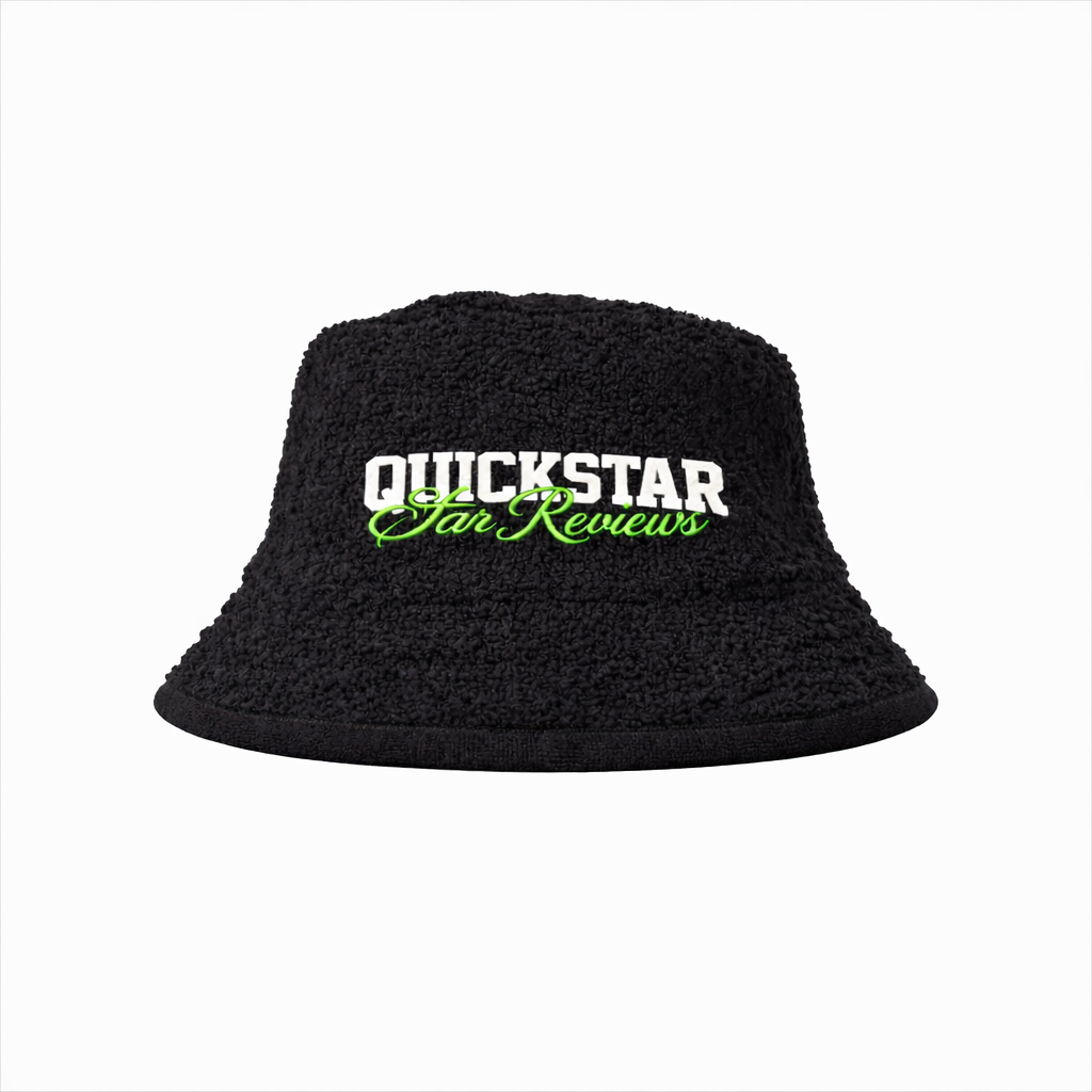 Black wool bucket hat