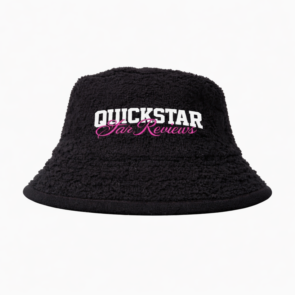 Black wool bucket hat