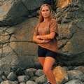 Brown and tan tee