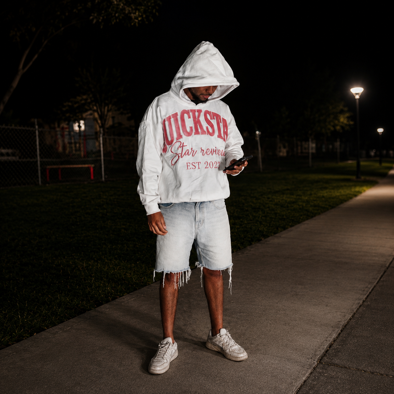 White & pink Hoodie star reviews 1st edition